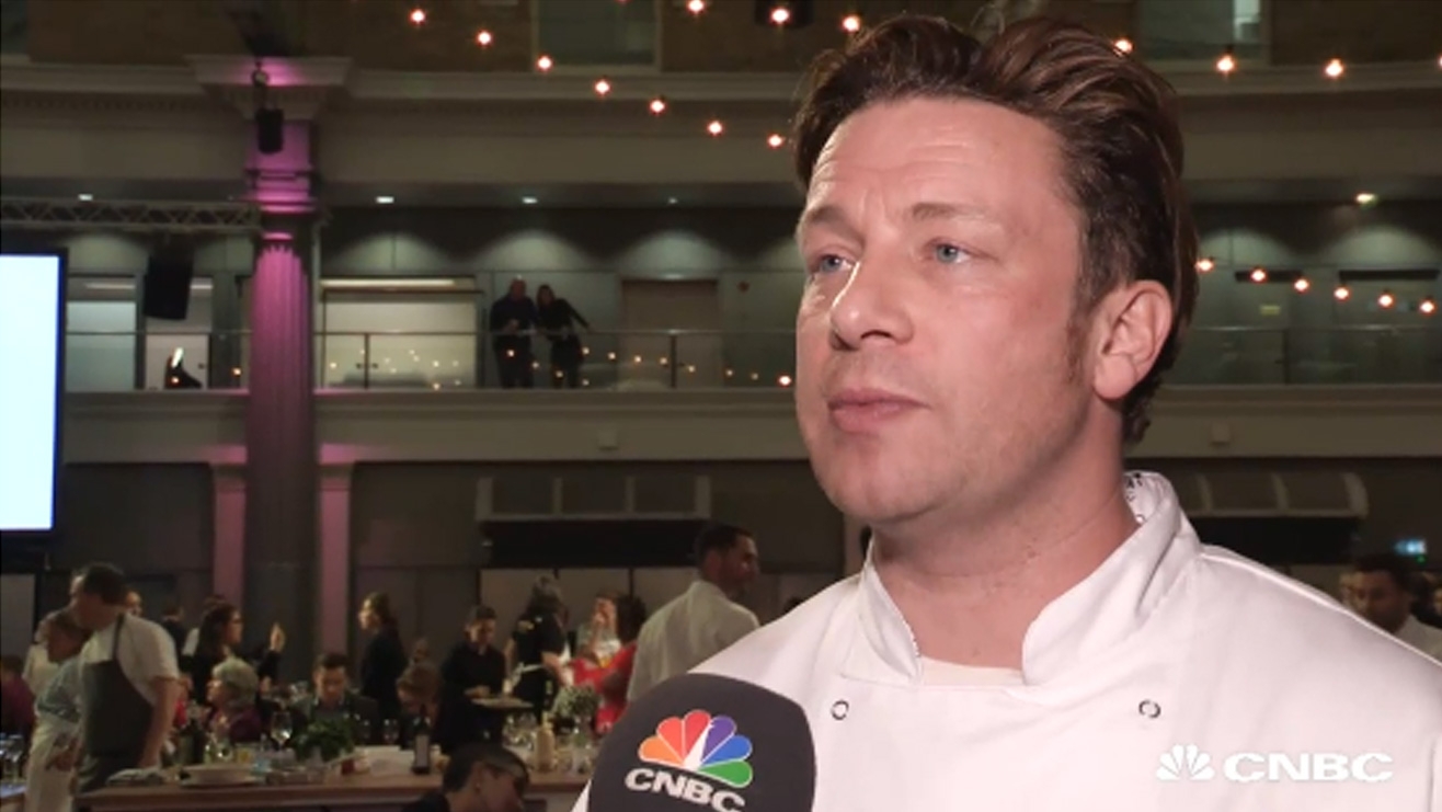 Can Jamie Oliver teach top CEOs to cook as well as they do business